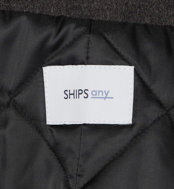 SHIPS any「SHIPS any: ウォーム メルトン シングル Pコート◆」|ピーコート|
