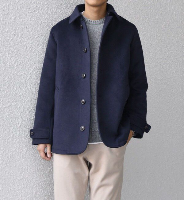 SHIPS any「SHIPS any: ウォーム メルトン シングル Pコート◆」|ピーコート|