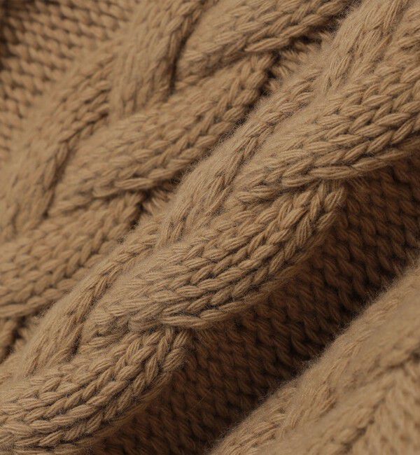 SHIPS「【SHIPS別注】GRAY: ケーブル編み タートルネック ニット」|ニット・セーター|