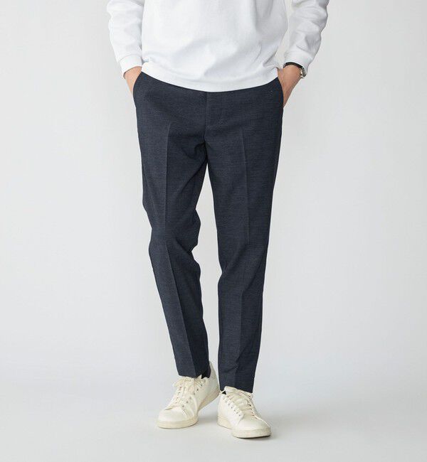 SHIPS「【WEB限定】SHIPS: WONDER デニムライク 裏起毛 スラックス」|スラックス|