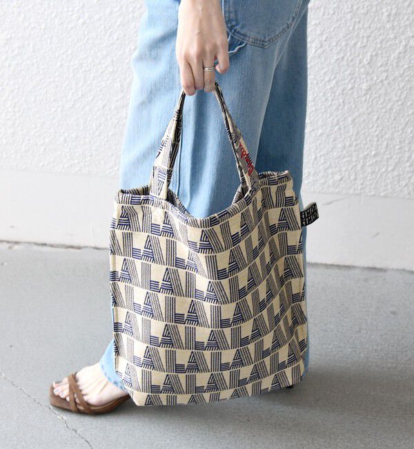 SHIPS any「BINDU: ジャカード LA ロゴ トート」|トートバッグ|