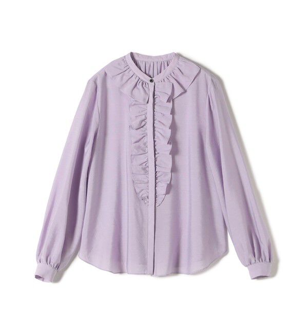 SHIPS for women「〈手洗い可能〉エアリー フロント フリル デザイン ブラウス」|シャツ・ブラウス|