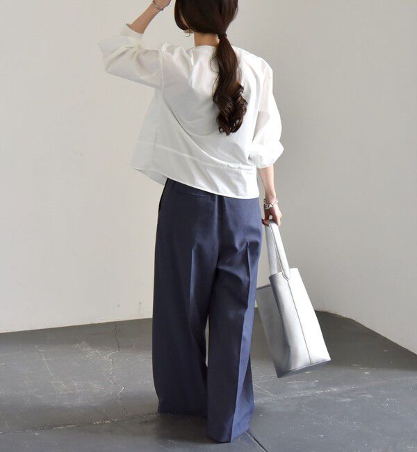 quaranciel「quaranciel:〈洗濯機可能〉デニムライク マリン ワイド パンツ」|その他|