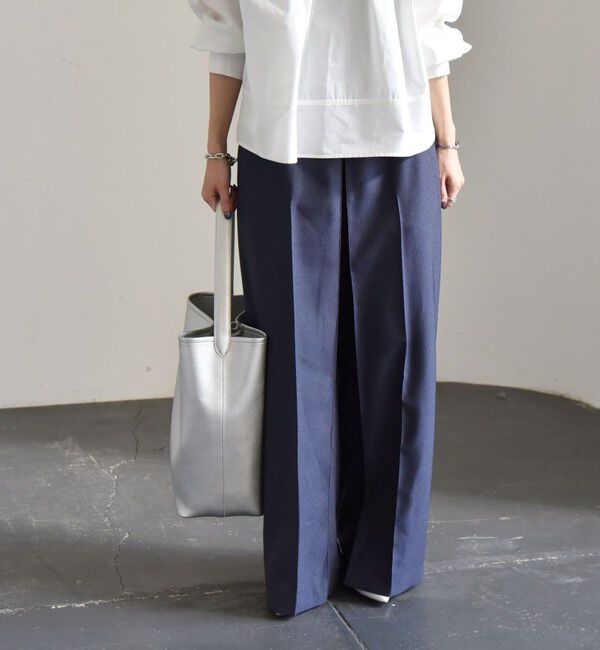 quaranciel「quaranciel:〈洗濯機可能〉デニムライク マリン ワイド パンツ」|その他|