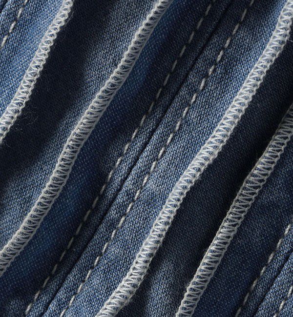 SHIPS any「【WEB限定】SHIPS any:〈洗濯機可能〉デニム シーム バンドカラー シャツ ブラウス」|シャツ・ブラウス|