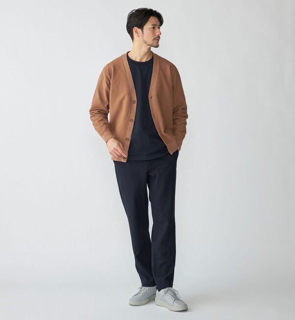 SHIPS「SHIPS:〈洗濯機可能〉SOLOTEX(R) 12ゲージ ピケ Vネック カーディガン」|カーディガン|