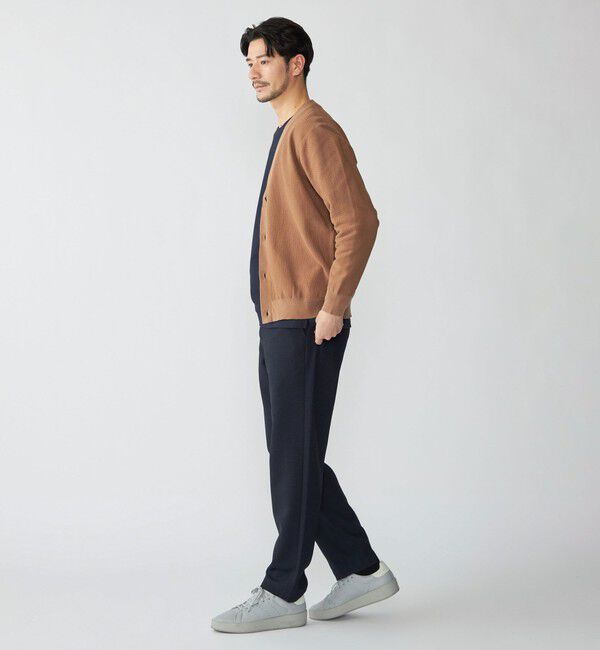 SHIPS「SHIPS:〈洗濯機可能〉SOLOTEX(R) 12ゲージ ピケ Vネック カーディガン」|カーディガン|