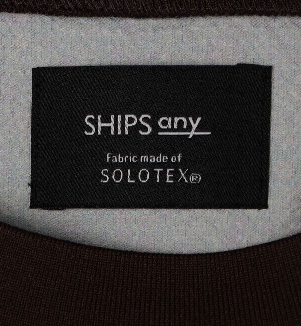 SHIPS any「SHIPS any:〈撥水/軽量/ストレッチ〉SOLOTEX(R) シアサッカー スピンドル Tシャツ(セットアップ対応)25SS◇」|Tシャツ・カットソー|