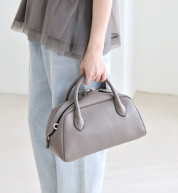 quaranciel「quaranciel: ダブルジップ デザイン ボストン ショルダー バッグ」|ショルダー・メッセンジャー|