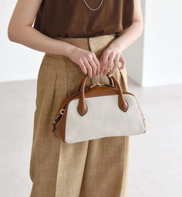 quaranciel「quaranciel: ダブルジップ デザイン ボストン ショルダー バッグ」|ショルダー・メッセンジャー|