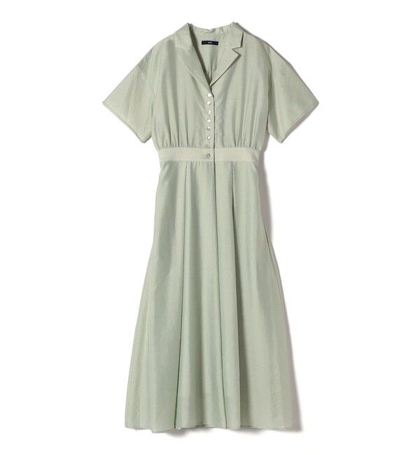 SHIPS for women「〈手洗い可能〉フロント ボタン 半袖 シャツ ワンピース」|ワンピース|