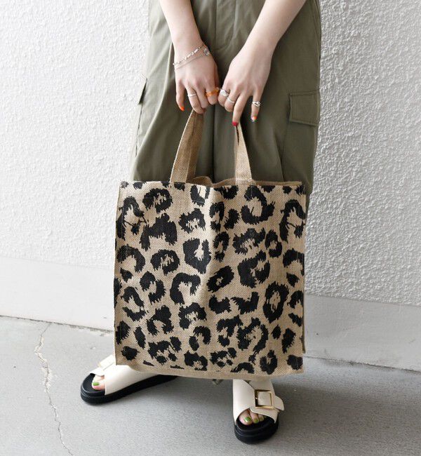 SHIPS any「MAISON BENGAL: ジュート トート バッグ 25SS」|トートバッグ|ブラック