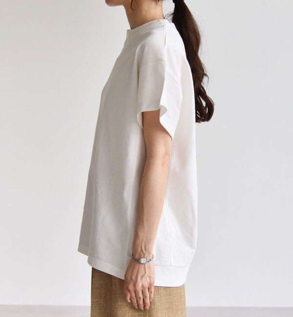 quaranciel「quaranciel:〈洗濯機可能〉カノコ Vガゼット ショートスリーブ クルーネック TEE」|Tシャツ・カットソー|