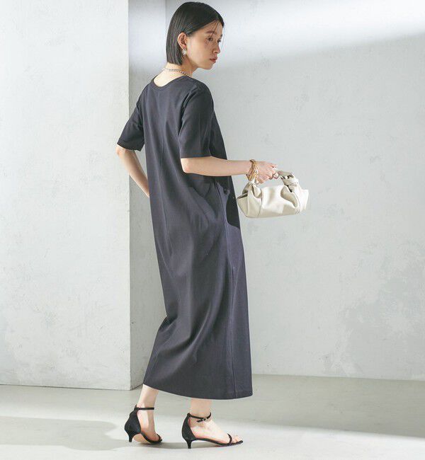 SHIPS for women「〈手洗い可能〉スーピマ ポンチ 2WAY ベーシック ジャージ ワンピース」|ワンピース|