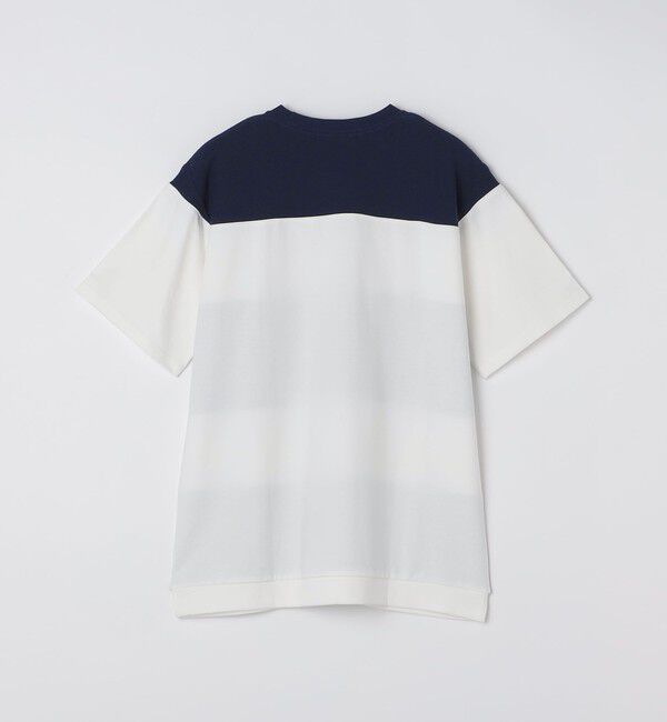 SHIPS Colors 「SHIPS Colors:〈洗濯機可能〉ニット 切替 ボーダー Tシャツ」|Tシャツ・カットソー|