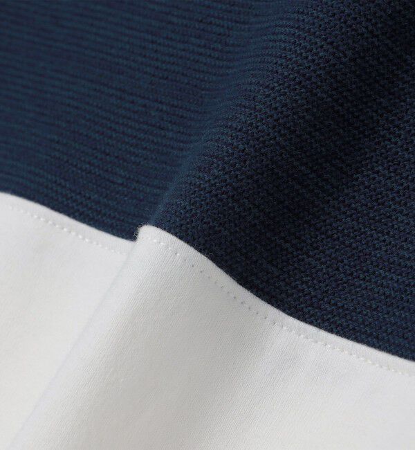 SHIPS Colors 「SHIPS Colors:〈洗濯機可能〉ニット 切替 ボーダー Tシャツ」|Tシャツ・カットソー|