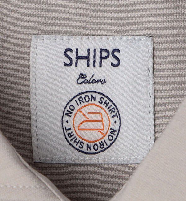 SHIPS Colors 「SHIPS Colors:ノーアイロン ウールライク ワイドカラー ショートスリーブ シャツ」|シャツ・ブラウス|