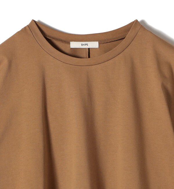 SHIPS for women「【WEB限定】〈手洗い可能〉裾 レース コンビ プルオーバー」|Tシャツ・カットソー|