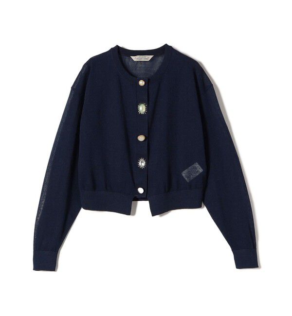 SHIPS for women「TORRAZZO DONNA:〈手洗い可能〉ビジュー シアー カーディガン」|カーディガン|