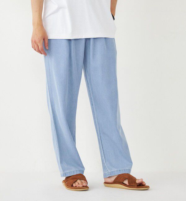 SHIPS Colors 「SHIPS Colors:ソフトタッチ デニム イージー パンツ」|デニム|