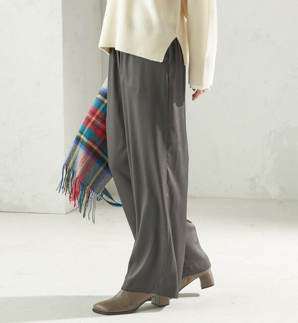 SHIPS for women「〈手洗い可能〉サテン ドロスト パンツ」|その他|