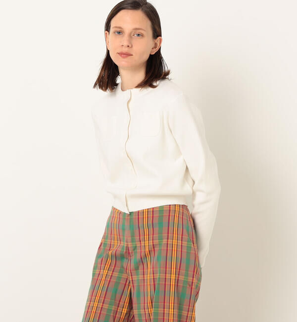 CABaN「コットンカシミヤ クルーネックカーディガン」|カーディガン|