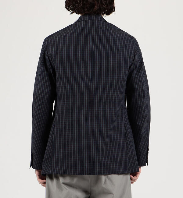 TOMORROWLAND MENS「シルクコットン タッターソール ダブルブレステッド6Bジャケット」|テーラードジャケット|