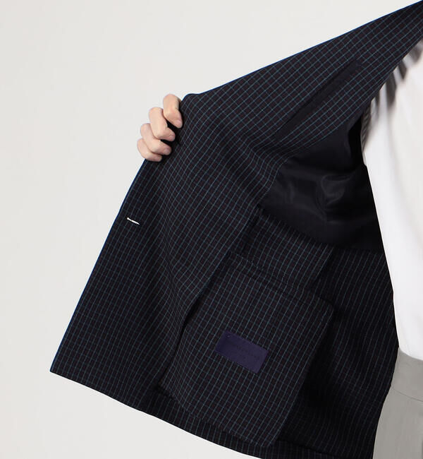 TOMORROWLAND MENS「シルクコットン タッターソール ダブルブレステッド6Bジャケット」|テーラードジャケット|