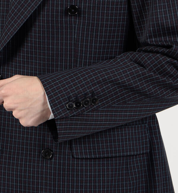 TOMORROWLAND MENS「シルクコットン タッターソール ダブルブレステッド6Bジャケット」|テーラードジャケット|