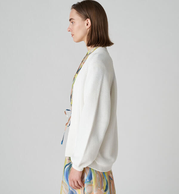 Ballsey「モスステッチ フロントオープンカーディガン」|カーディガン|