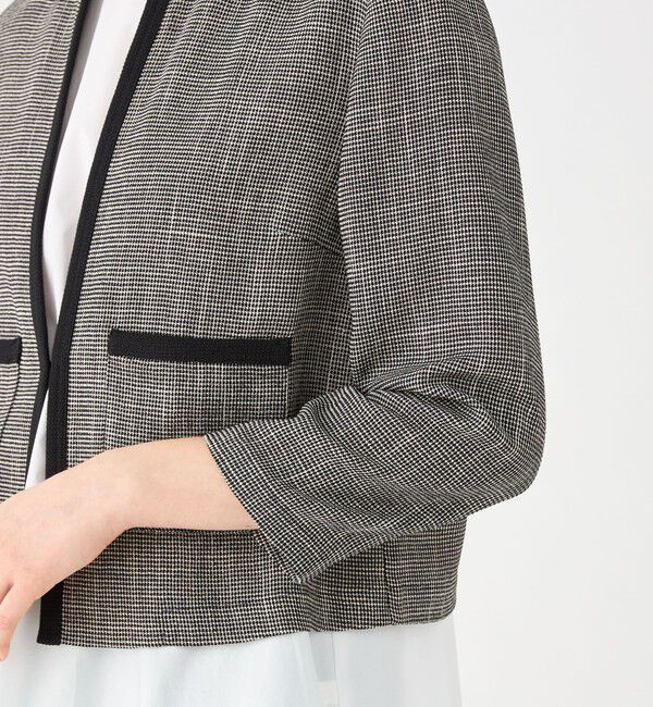 Ballsey「カラミ ノーカラージャケット」|ノーカラージャケット|