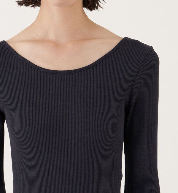 DES PRES「シルクコットンリブ ラウンドネックプルオーバー」|Tシャツ・カットソー|