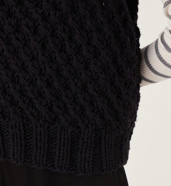 GALERIE VIE「アルルスウールハンドニット ハイネックベスト」|ニット・セーター|