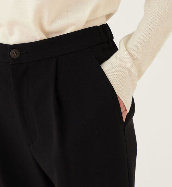 GALERIE VIE「トリアセテートポリエステルダブルクロス テーパードパンツ」|その他|