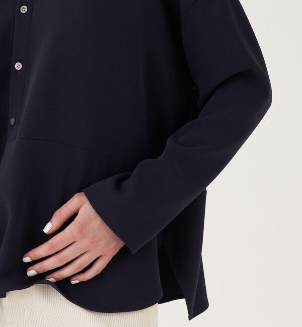 GALERIE VIE「ダブルクロス ワイドプルオーバーシャツ」|シャツ・ブラウス|