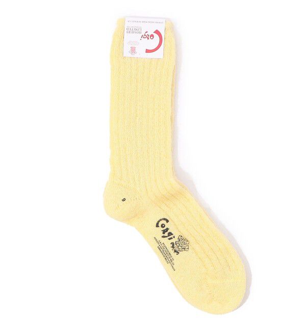 TOMORROWLAND GOODS「corgi Mohair Socks」|ソックス|21 ライトイエロー
