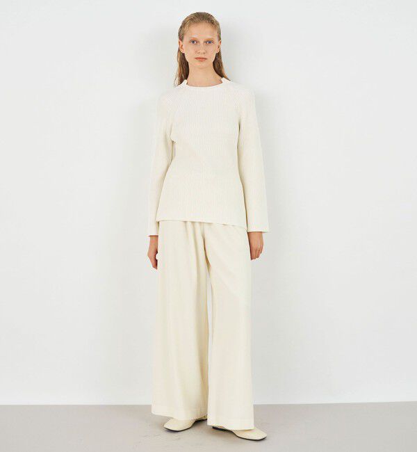 DES PRES「コットンポリエステルコイルヤーン ダブルカラープルオーバー」|ニット・セーター|