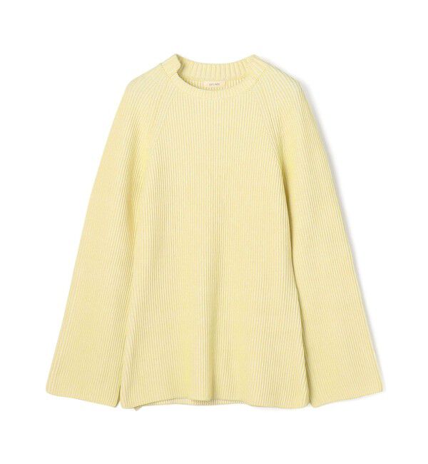 DES PRES「コットンポリエステルコイルヤーン ダブルカラープルオーバー」|ニット・セーター|22 イエロー系