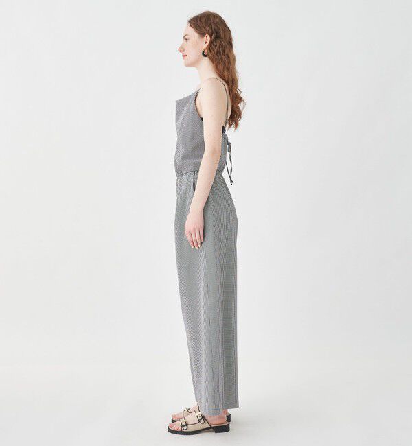 MACPHEE「コットンポリエステルサッカー ジャンプスーツ」|オールインワン|