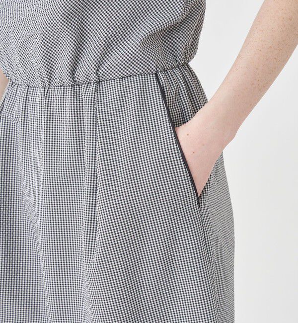 MACPHEE「コットンポリエステルサッカー ジャンプスーツ」|オールインワン|