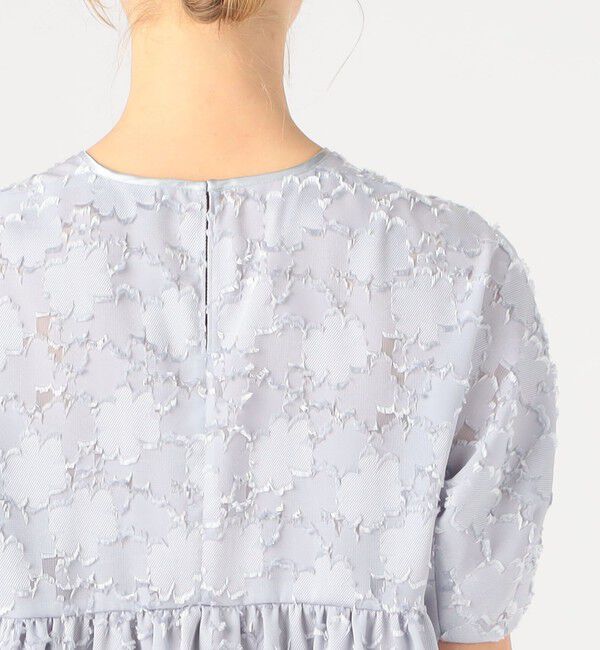 Ballsey「マーガレットカットジャカード ウエストギャザーブラウス」|シャツ・ブラウス|