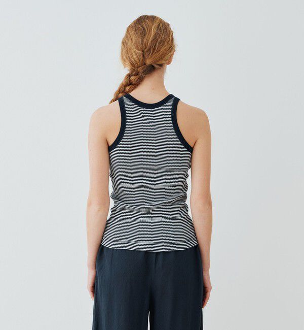 GALERIE VIE「コットンランダムリブ アメリカンスリーブタンクトップ」|タンクトップ|