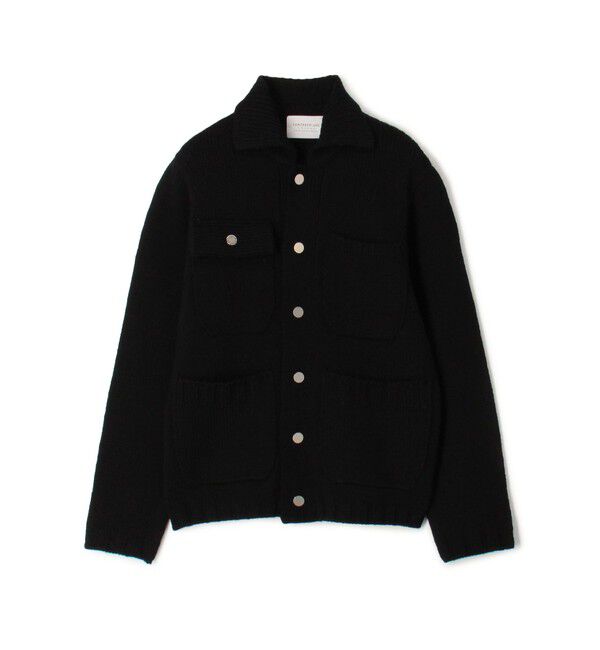 TOMORROWLAND MENS「TOMORROWLAND tricot ハイランドウール ニットブルゾン」|ニット・セーター|19 ブラック