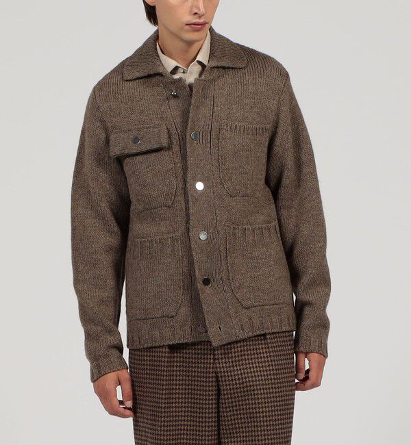 TOMORROWLAND MENS「TOMORROWLAND tricot ハイランドウール ニットブルゾン」|ニット・セーター|