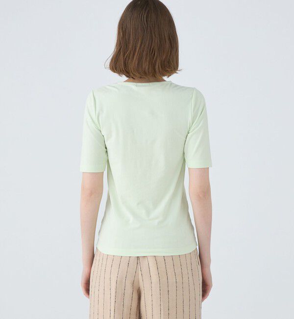 MACPHEE「ベロアジャージー ハーフスリーブプルオーバー」|Tシャツ・カットソー|