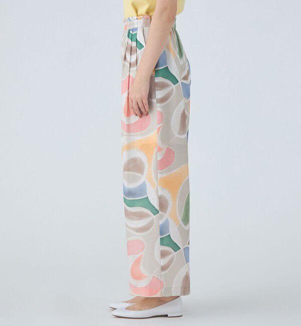 Ballsey「セルフロートプリント タックセミワイドパンツ」|その他|
