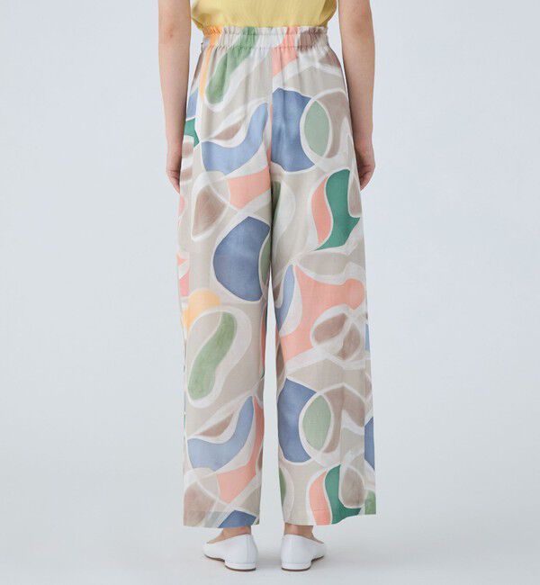 Ballsey「セルフロートプリント タックセミワイドパンツ」|その他|