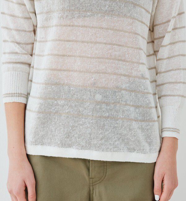 GALERIE VIE「リネンコード バスクプルオーバーニット」|ニット・セーター|