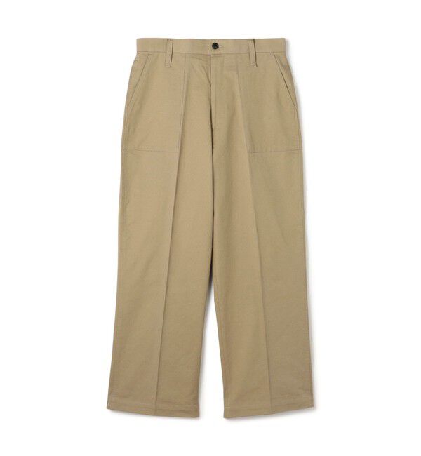 TOMORROWLAND MENS「コットンツイル ベイカーパンツ」|チノ|47 ブラウン