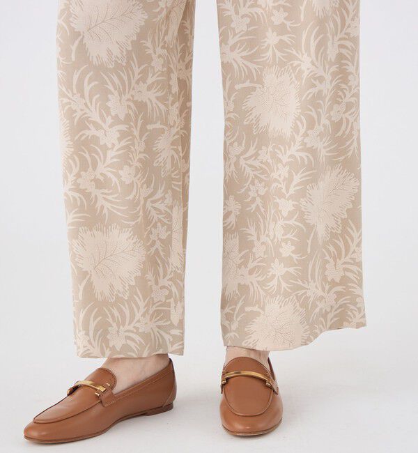 SOULEIADO「レーヨンツイルプリント イージーストレートパンツ」|その他|